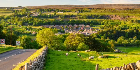 An image depicting the trail Weardale Way and its surrounding area.