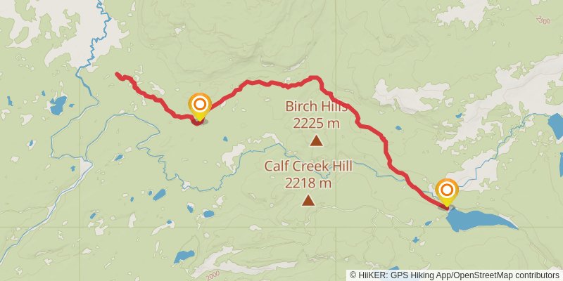 Mountain Ash Creek Trail stage 2 Map