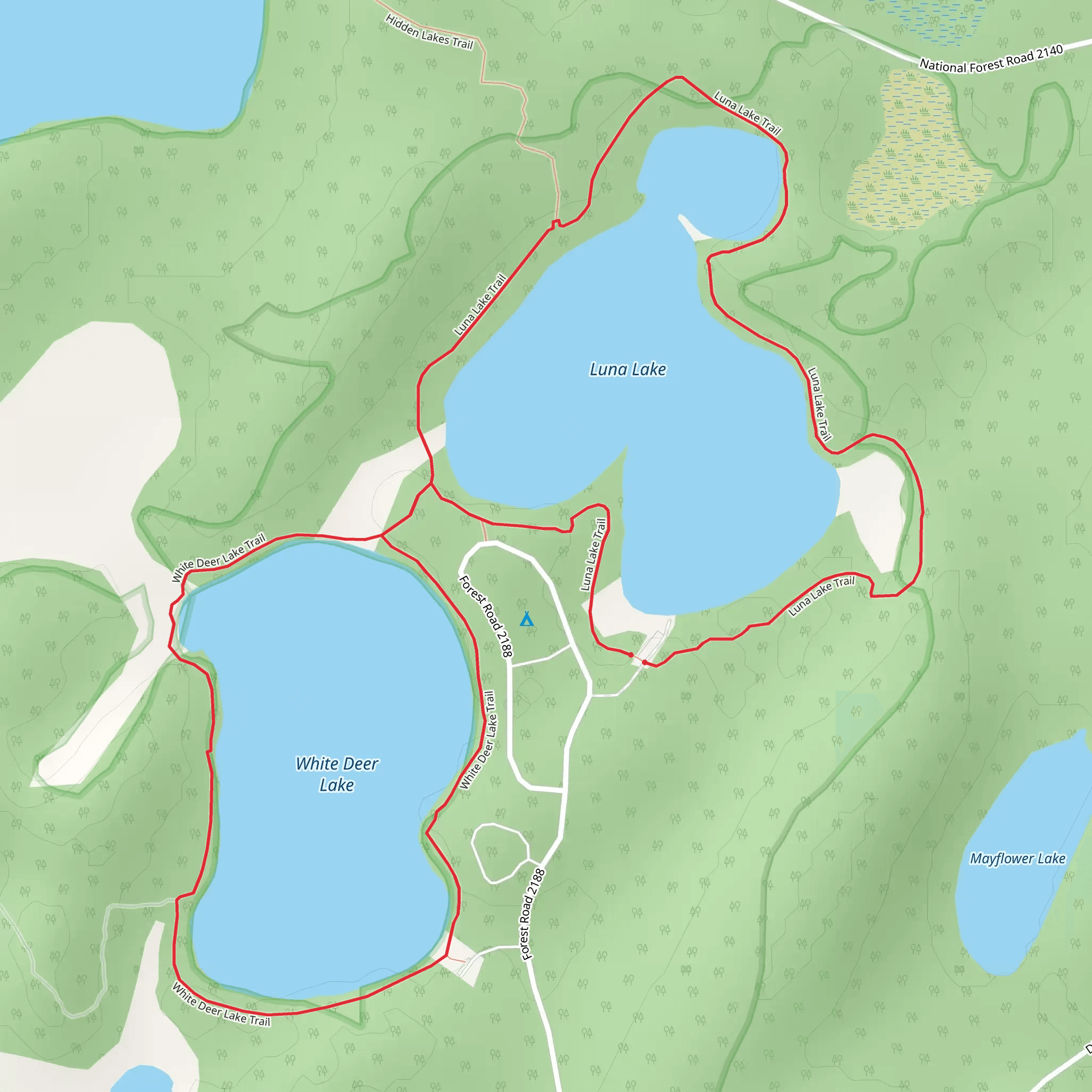 Luna - White Deer Trail mobile static map