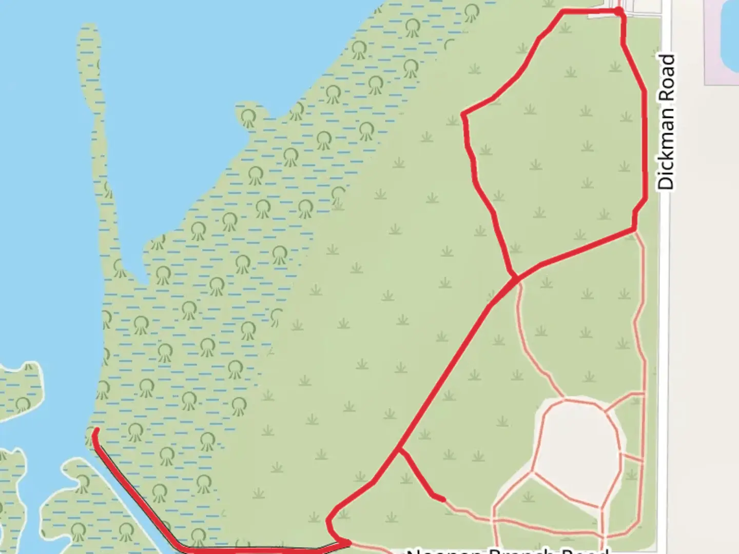 An image depicting the trail Loop Beside Big Bend and its surrounding area.