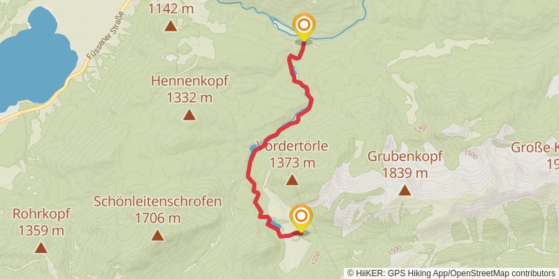 Wasserläufer - Route stage 11 Map