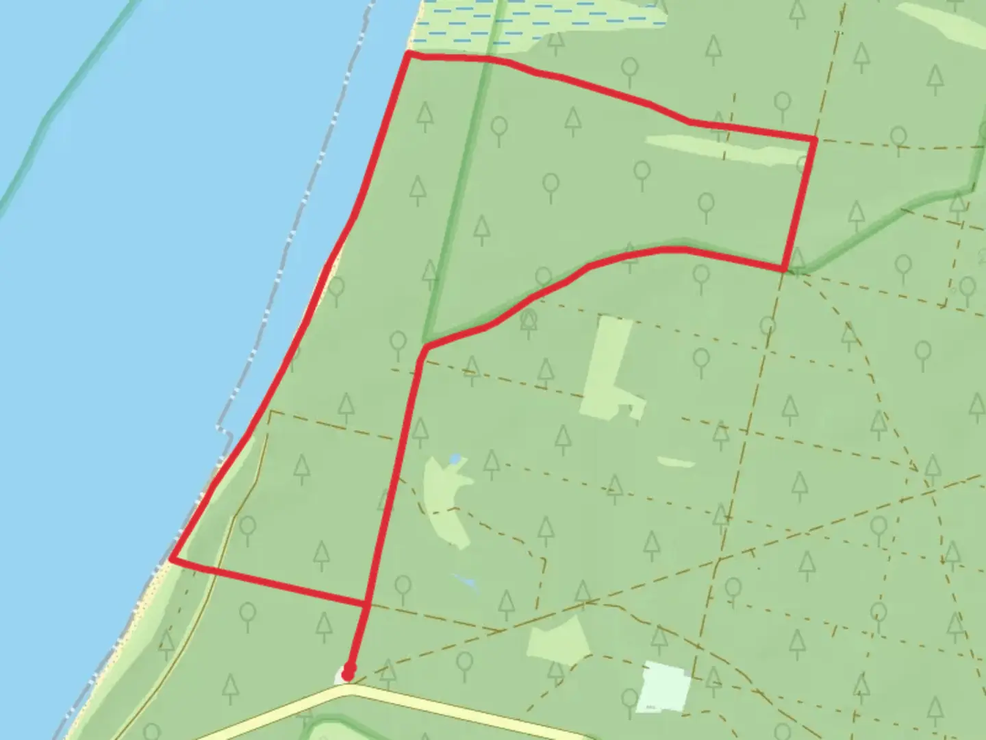 An image depicting the trail M-Gestell Loop and its surrounding area.