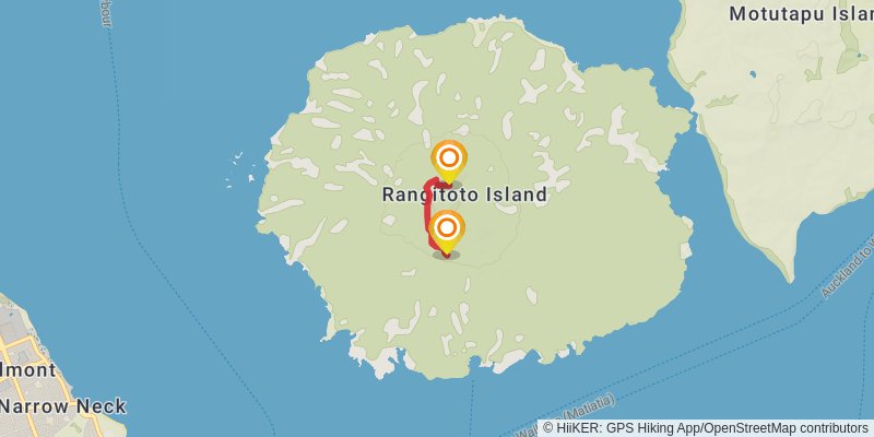 Rangitoto Summit Track alt 1 Map