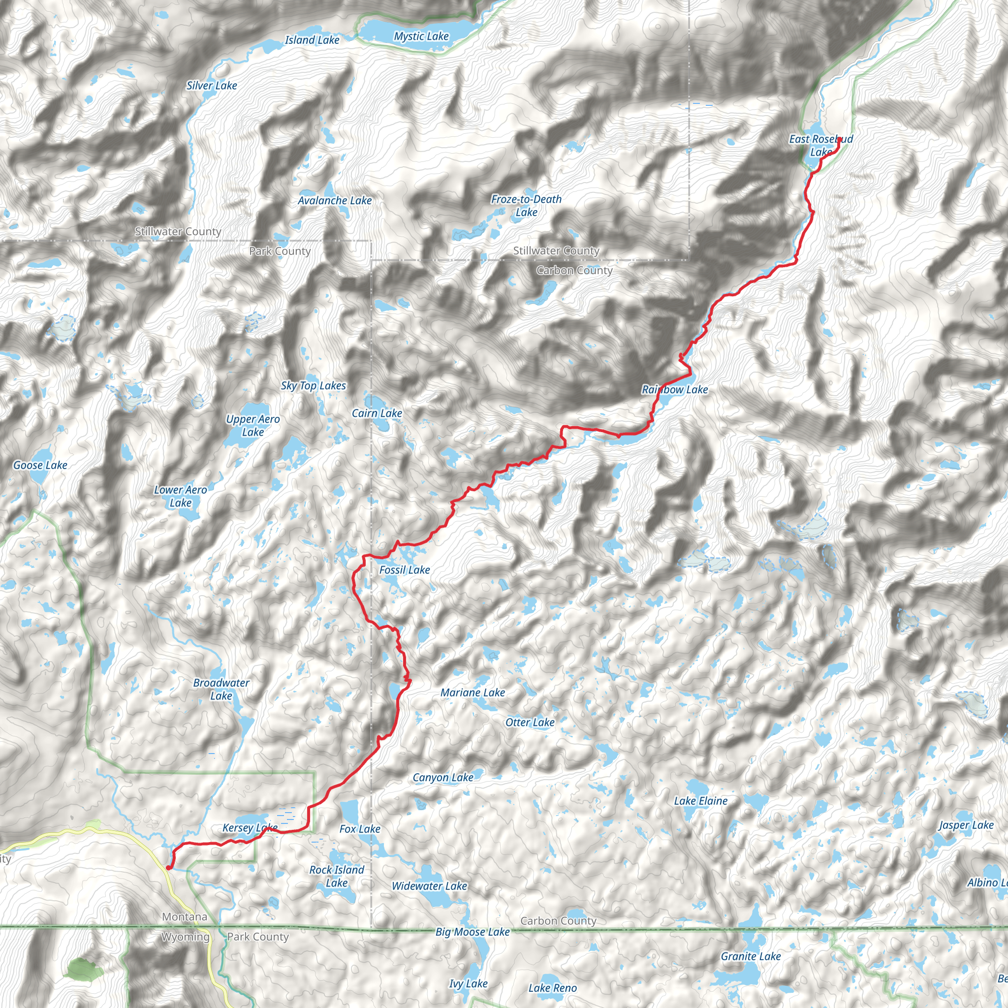 The Beaten Path mobile static map