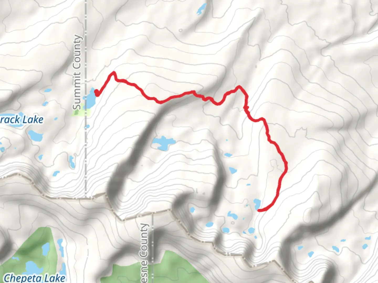 An image depicting the trail Browne Spirit Lake Trail and Anson Lake Trail and its surrounding area.