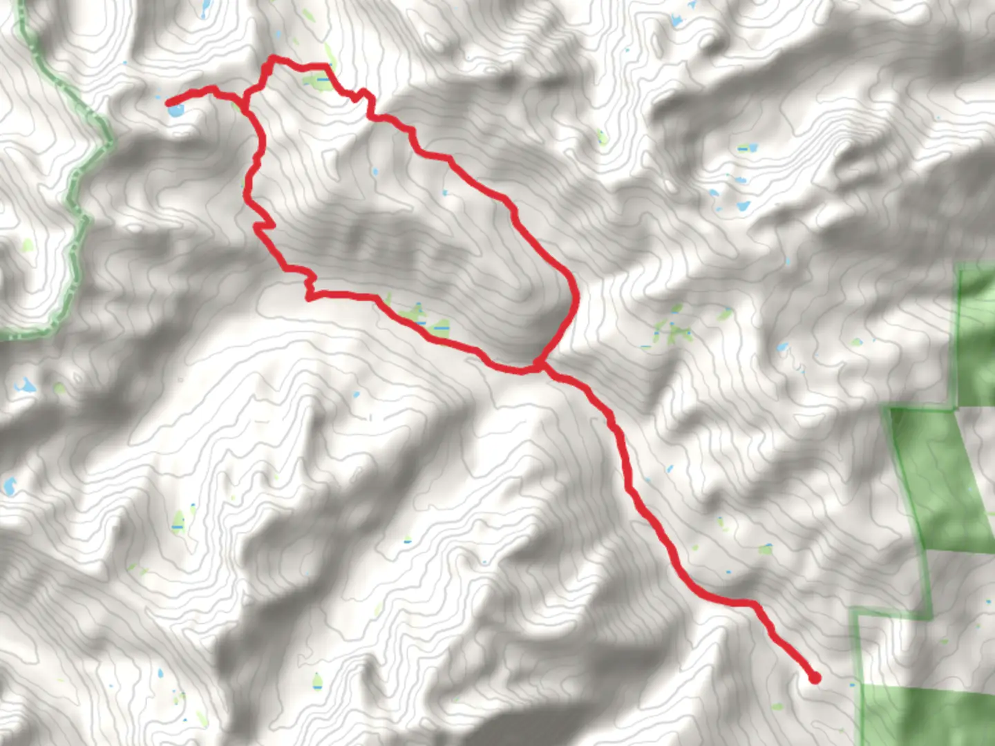An image depicting the trail Landers Lake and Swift Creek Loop Trail and its surrounding area.