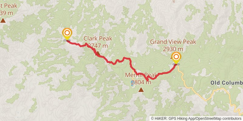 Sky Islands Traverse stage 36 Map