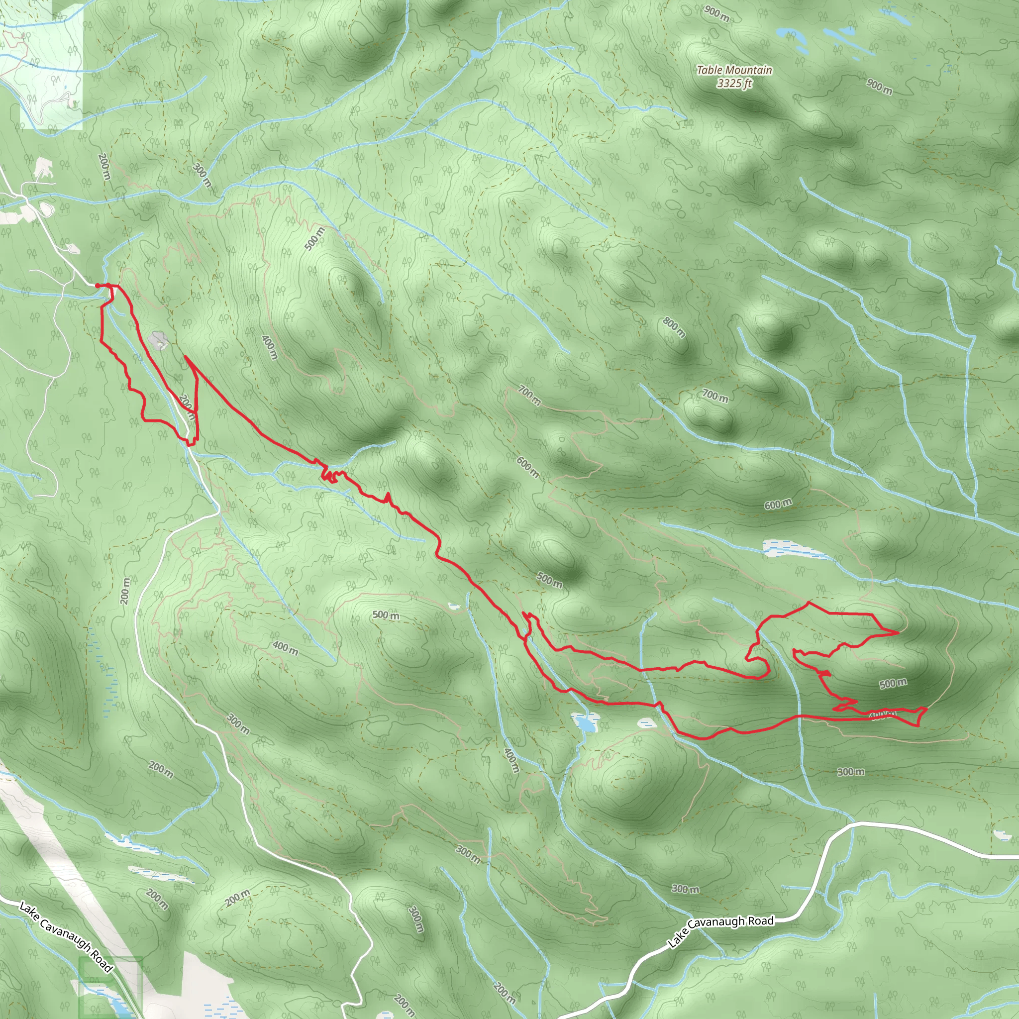 Tooler Trail and Marty's Mania Trail mobile static map