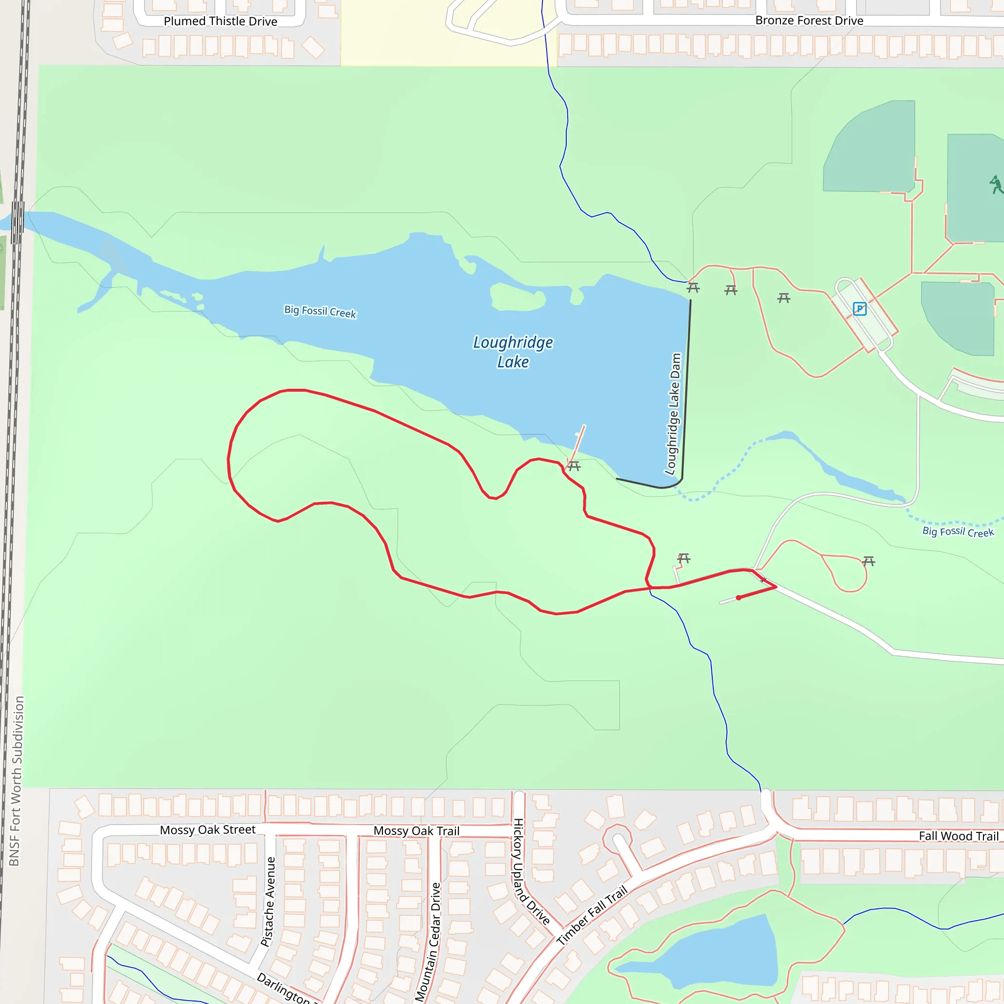 Northwest Community Park Loop mobile static map