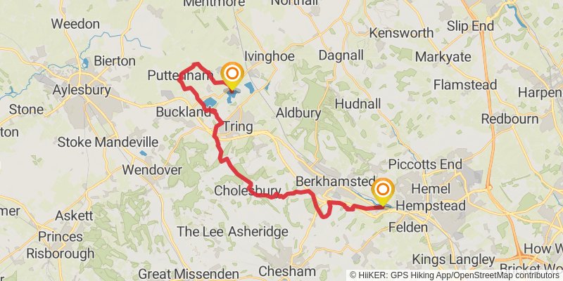 Hertfordshire Border from Chorleywood stage 2 Map
