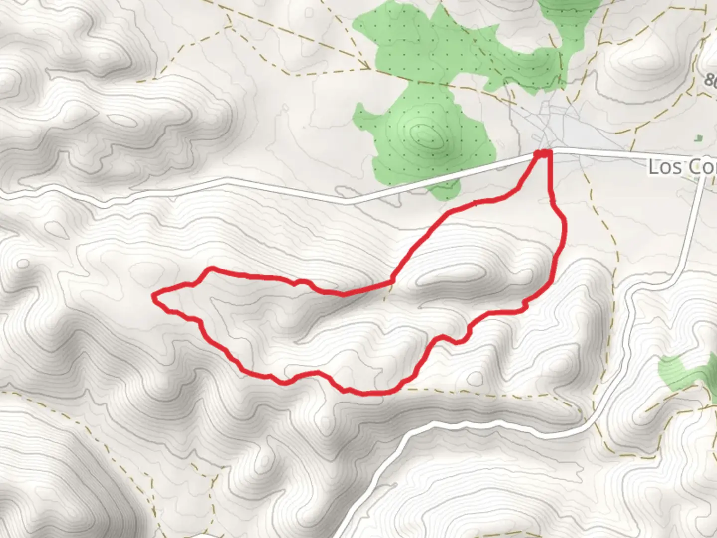 An image depicting the trail Valdegutierrez - El Jaroso PR CR 37 and its surrounding area.