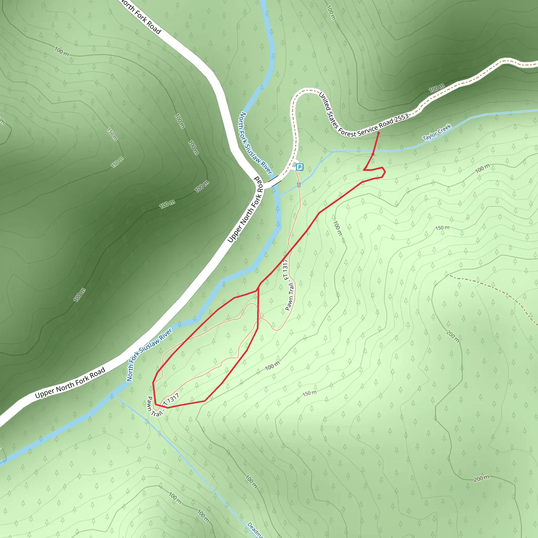 Pawn Trail mobile static map