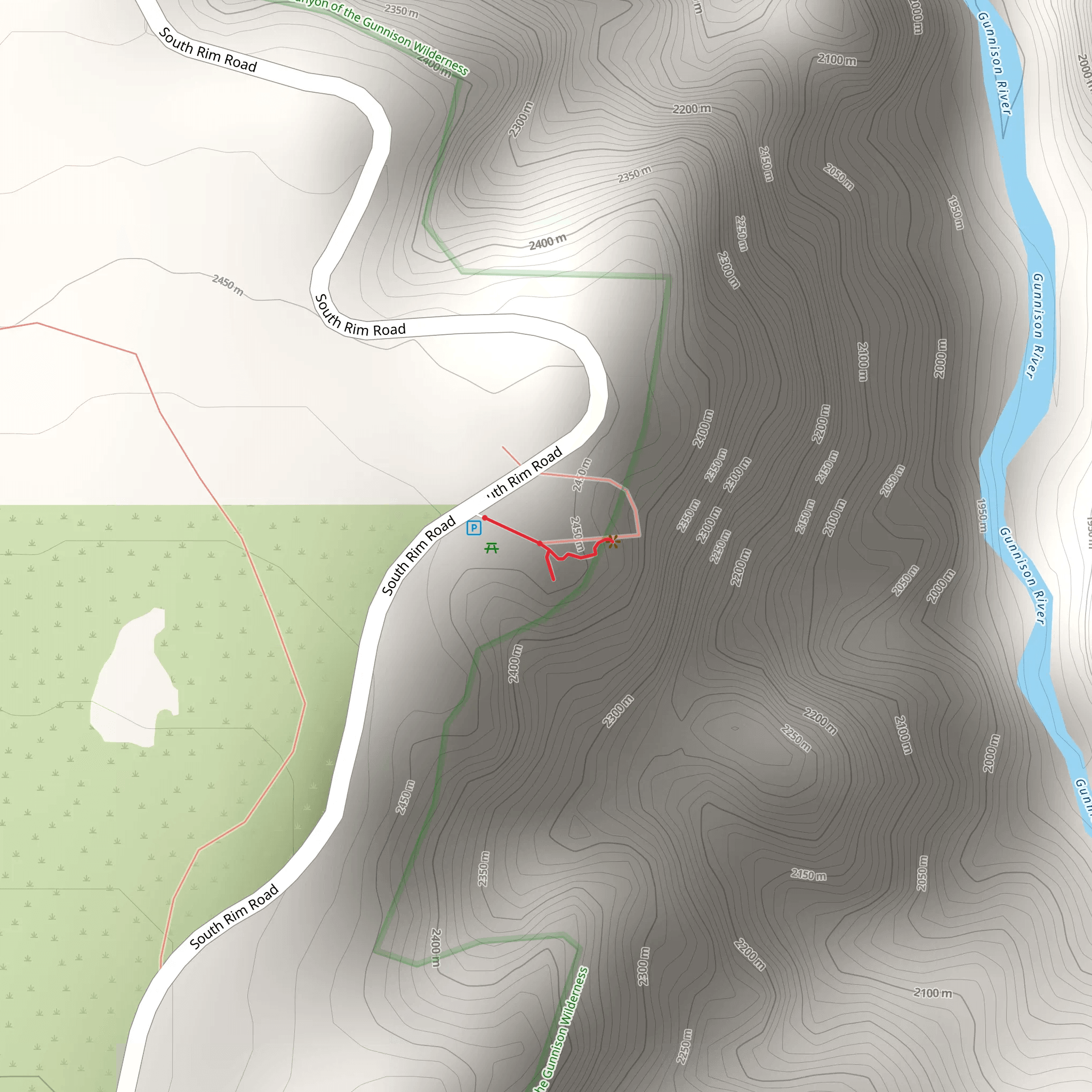 Pulpit Rock Overlook 184 Yards mobile static map