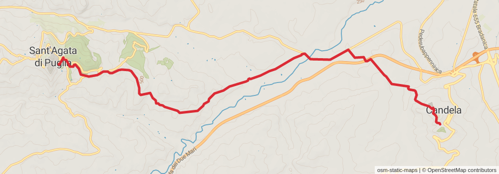 Sentiero Italia - Puglia Section stage 11 Map