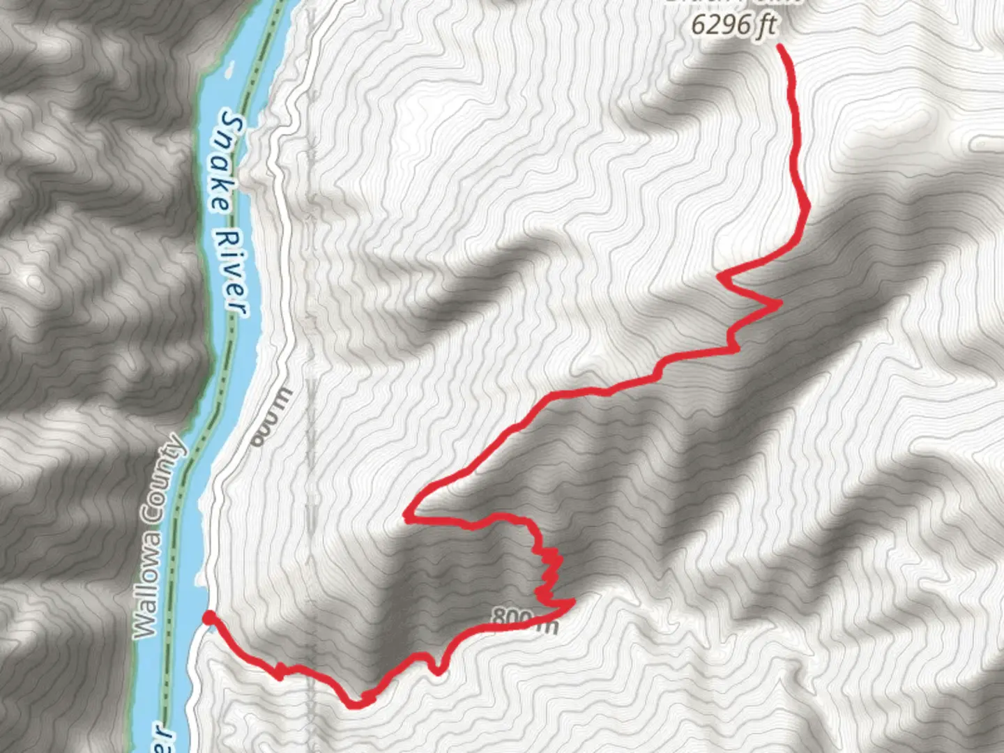 An image depicting the trail Black Pointvia Kinney Creek Trail and its surrounding area.