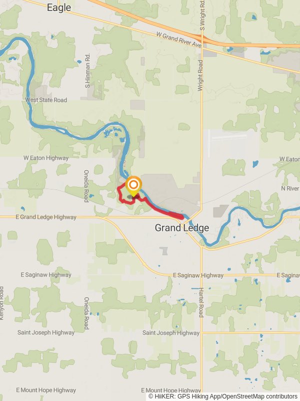 Grand River via West Woods Trail