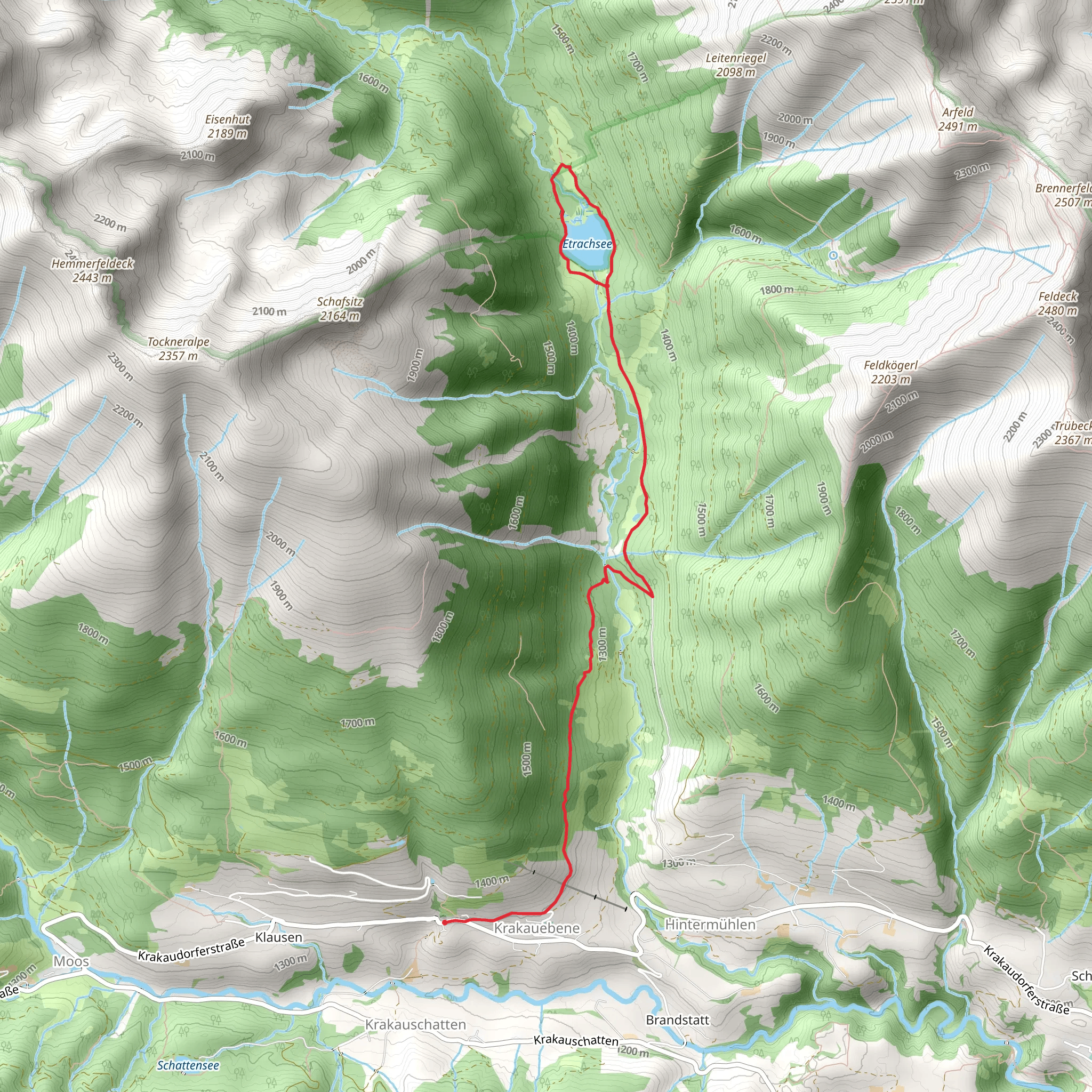 Lake Etrachsee Trail mobile static map
