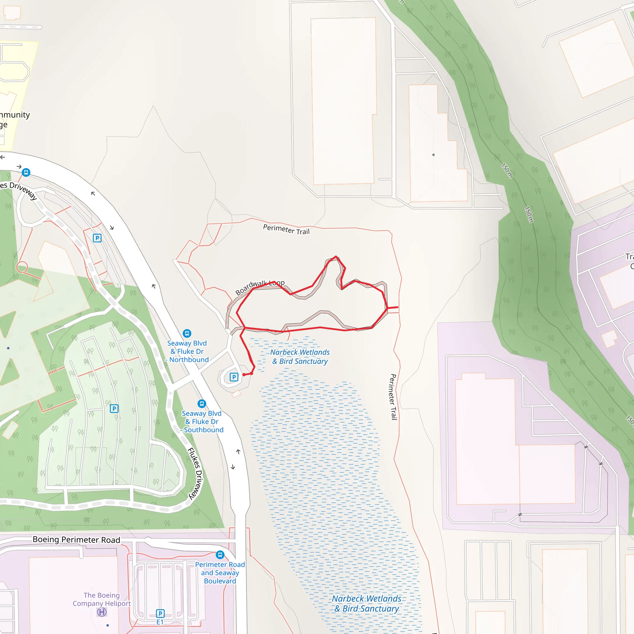 Boardwalk Loop mobile static map