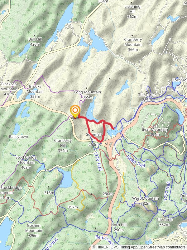 Queensboro Lake and Anthony Wayne Loop Trail mobile static map