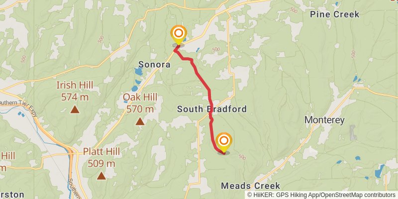 North Country Trail - New York stage 20 Map