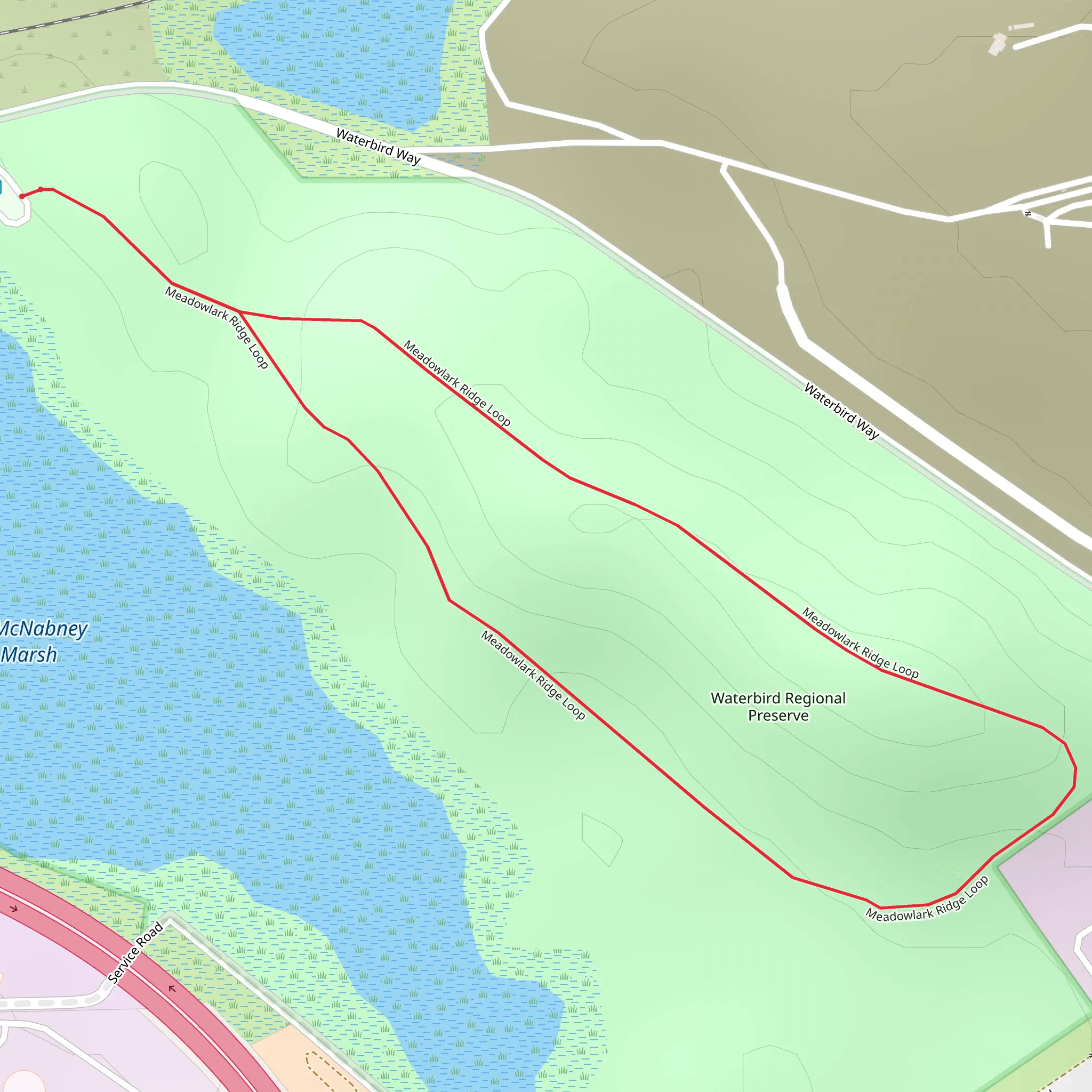 Meadowlark Ridge Loop mobile static map