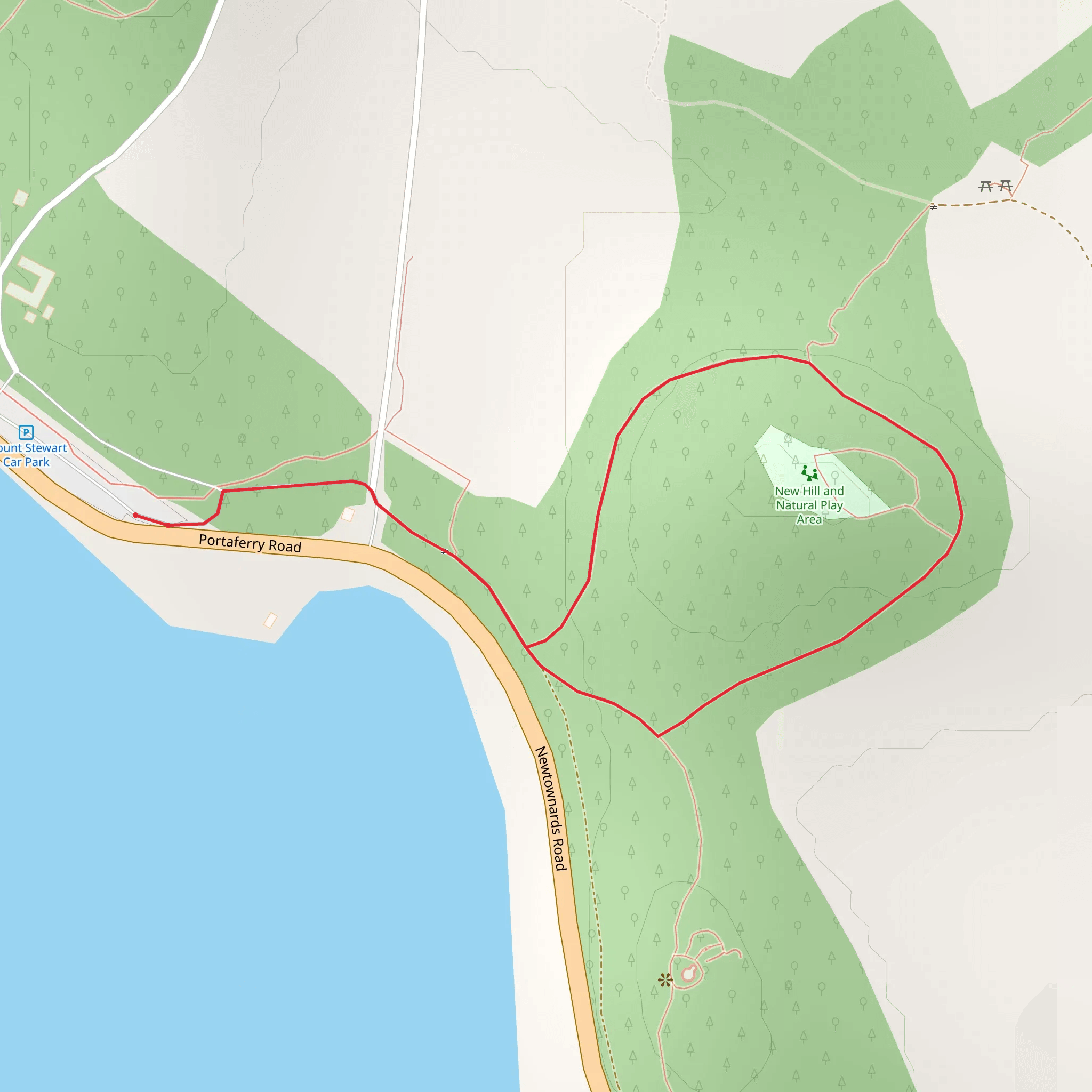 Mount Stewart – Yellow Trail mobile static map
