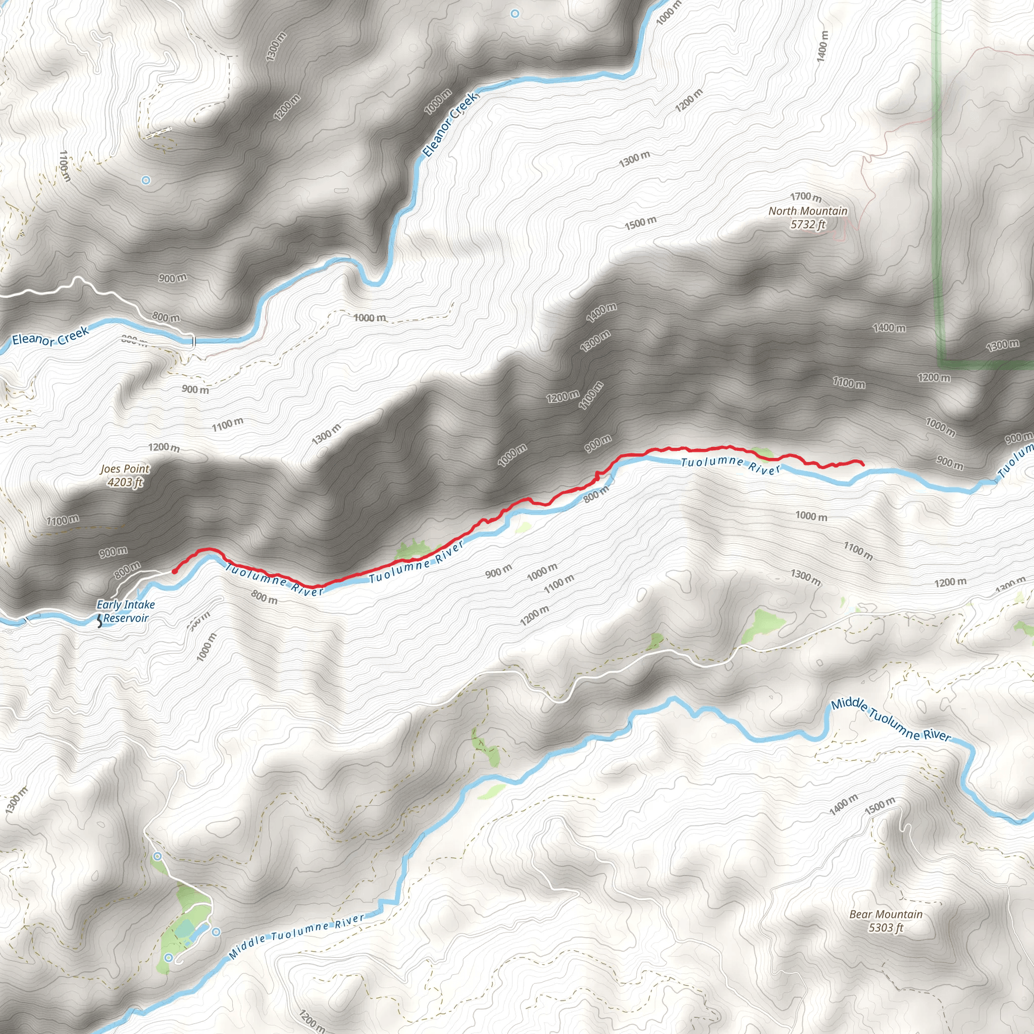 Preston Falls Trail mobile static map