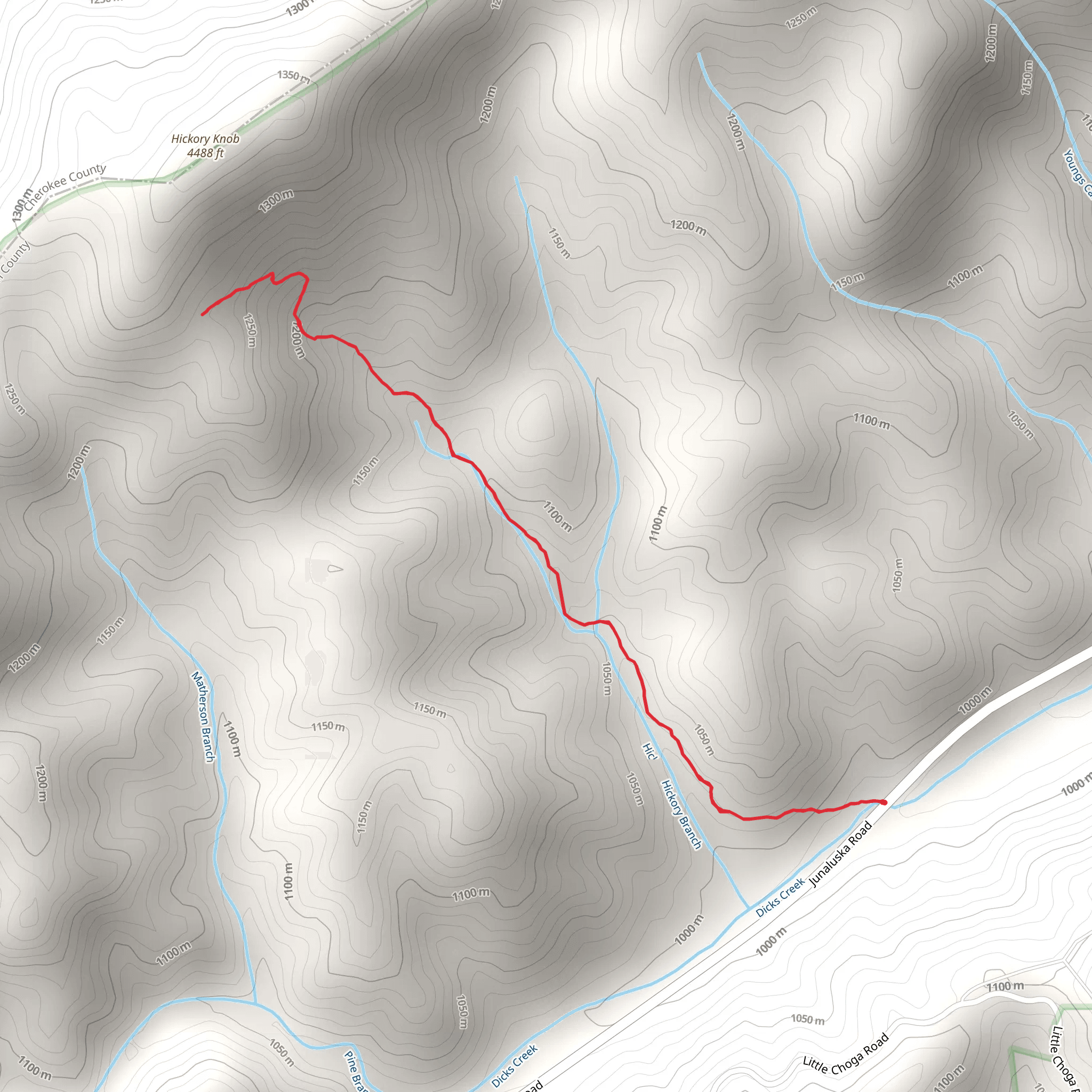 Hickory Branch Trail mobile static map