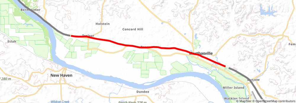 American Discovery Trail South Route stage 145 Map