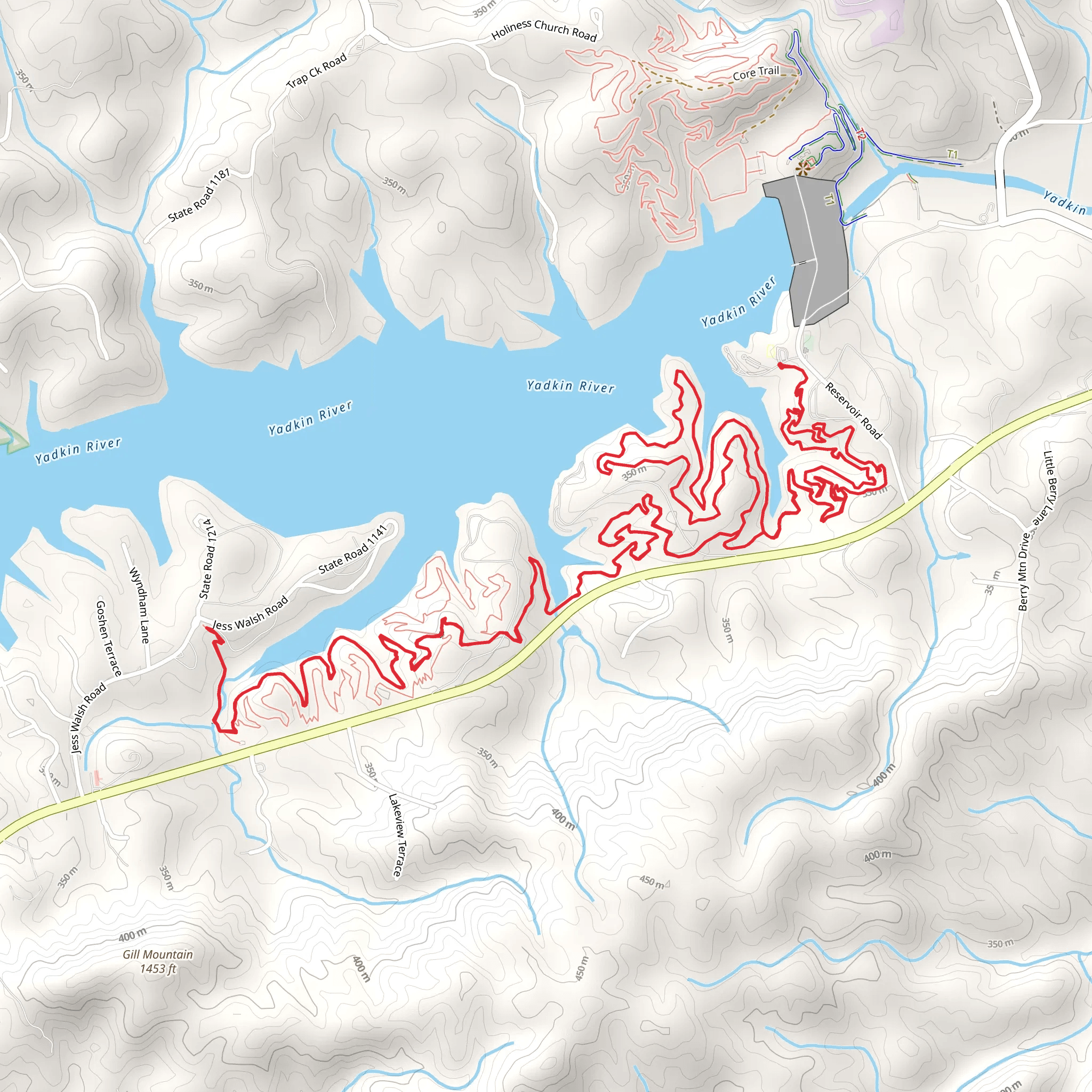 Overmountain Victory Trail mobile static map
