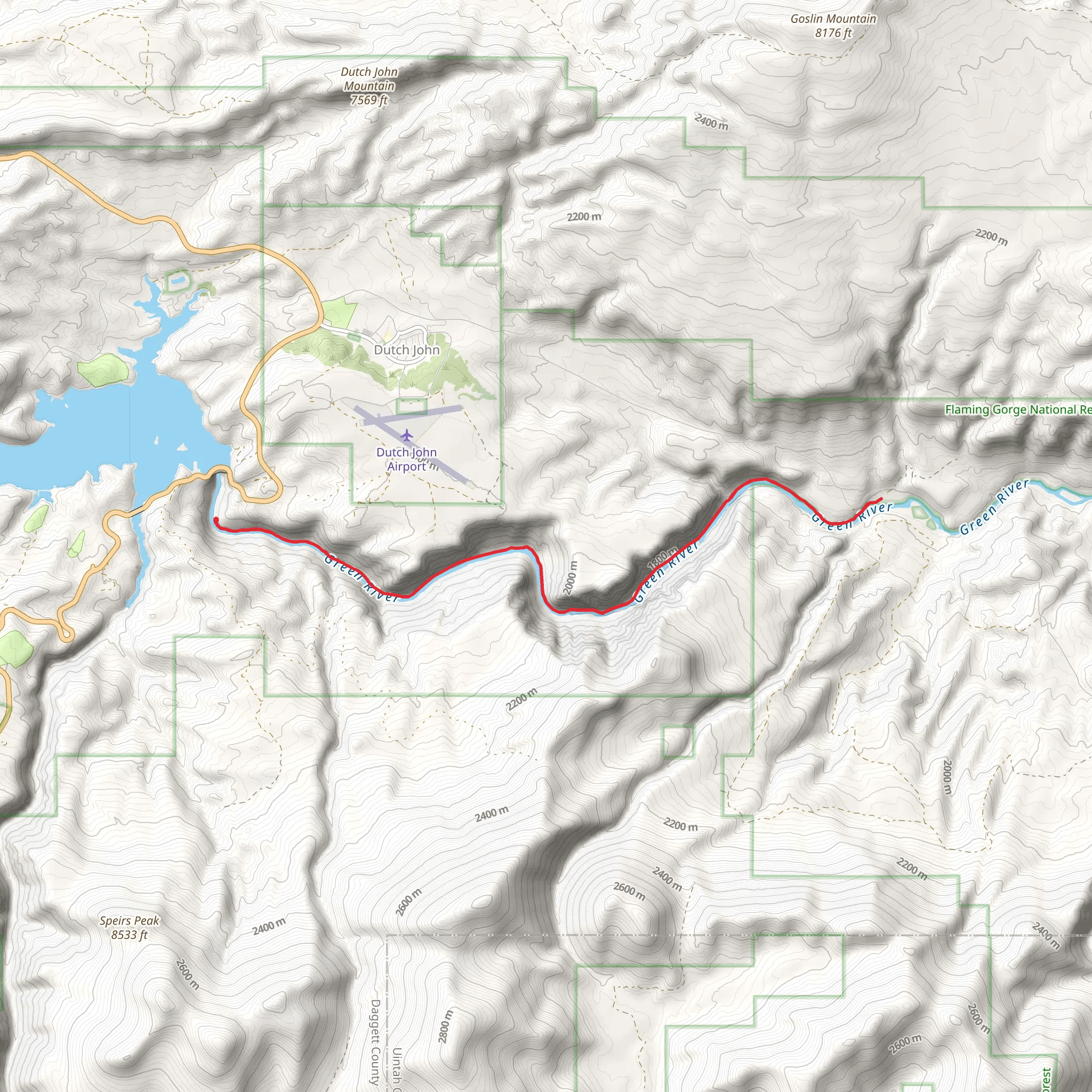 Little Hole Trail mobile static map