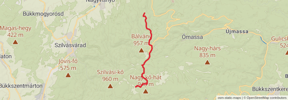 National Blue Trail - OKT stage 50 Map