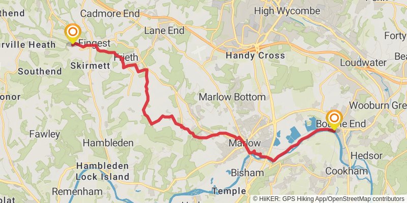 Thames Valley Loop Walk stage 9 Map