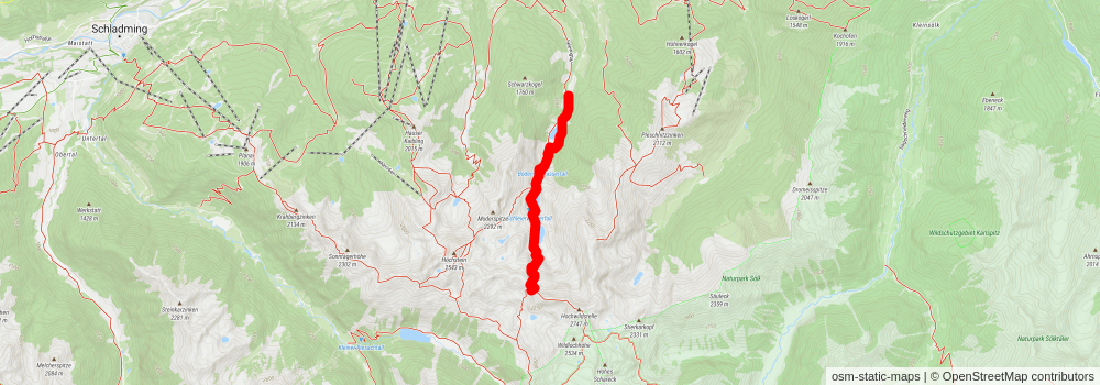 Untertal to Steirischer Bodensee Lake via Neualmscharte stage 2 Map