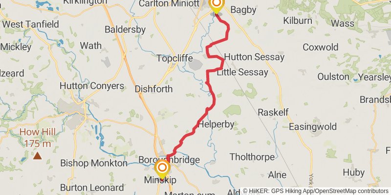Clough Walk stage 13 Map