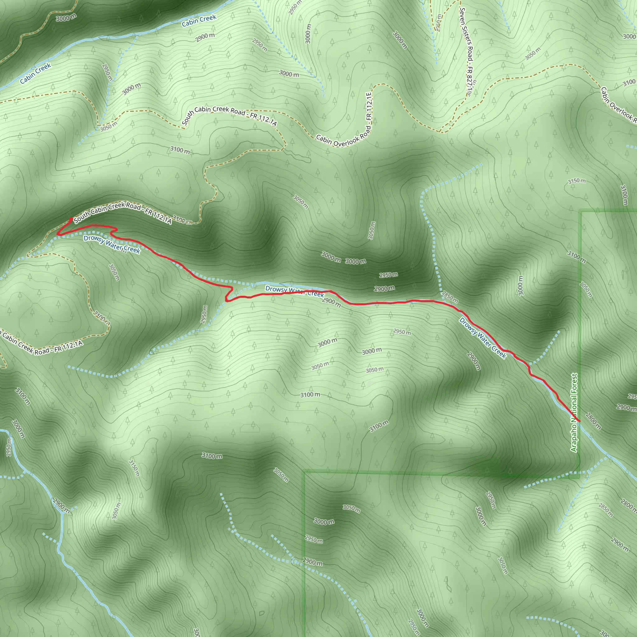 Drowsy Water Trail mobile static map