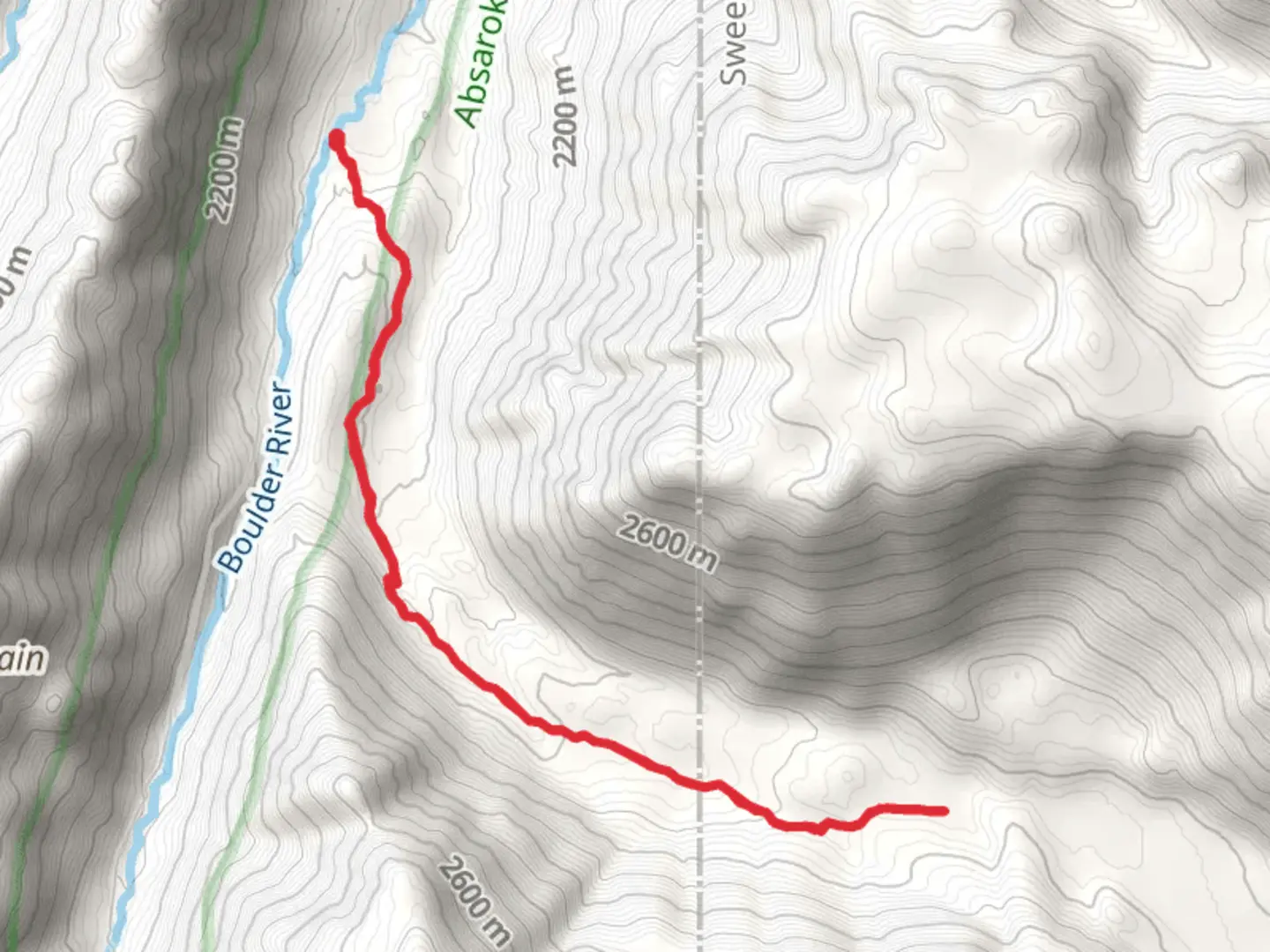 An image depicting the trail East Fork Boulder River Trail and its surrounding area.