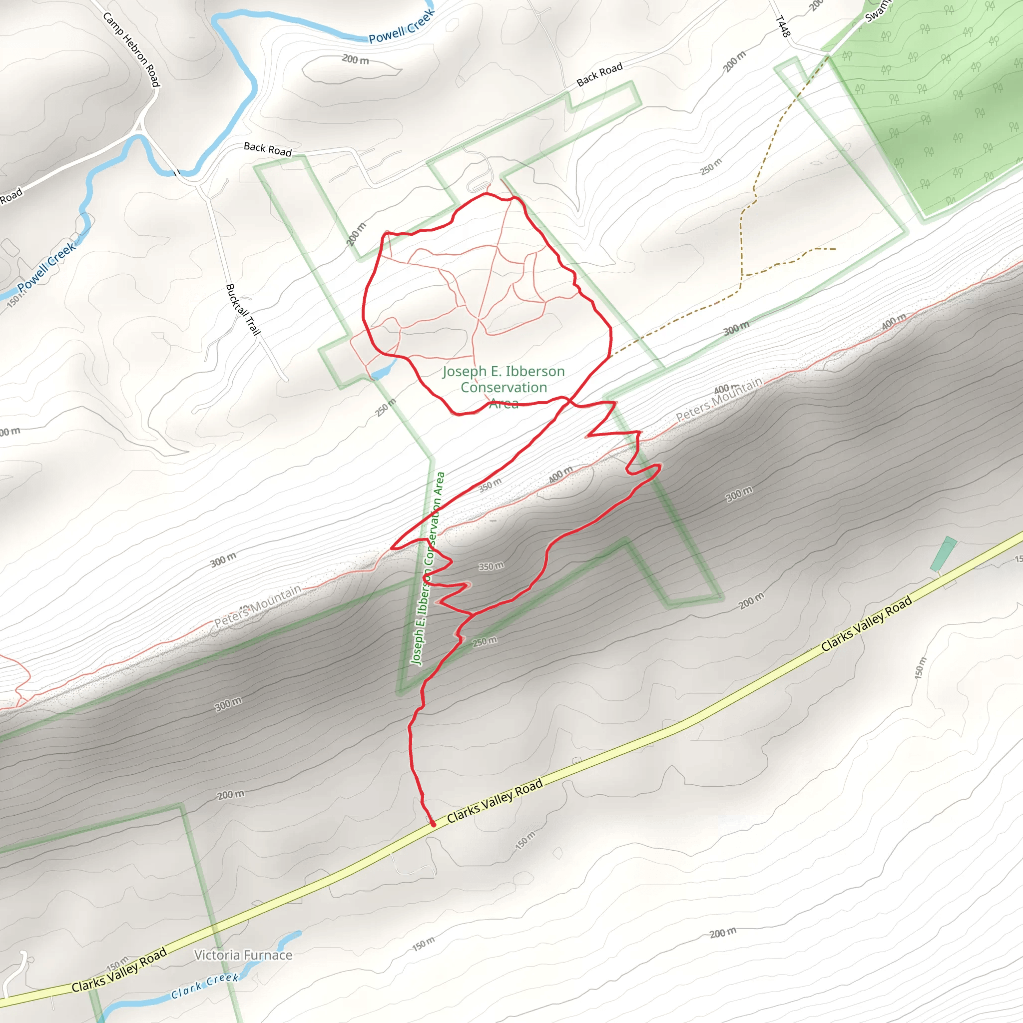 WhiteTail and Victoria Trail Loop mobile static map