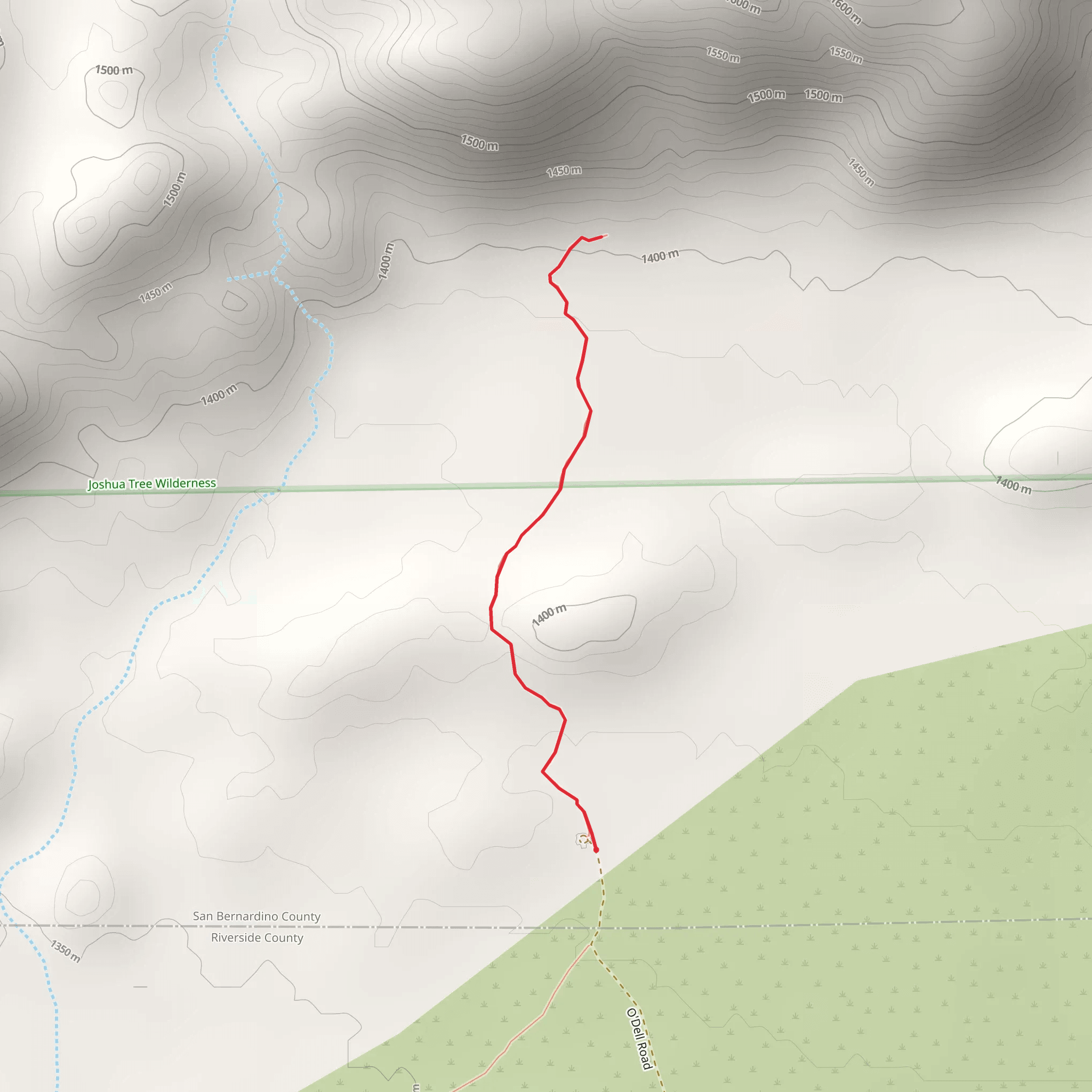 Queen Mountain Base Walk mobile static map