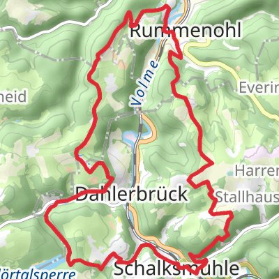 Rummenohl and Schalksmuhle Loop mobile static map