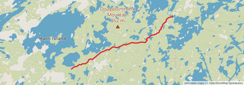 American Perimeter Trail - North Country Primary stage 174 Map