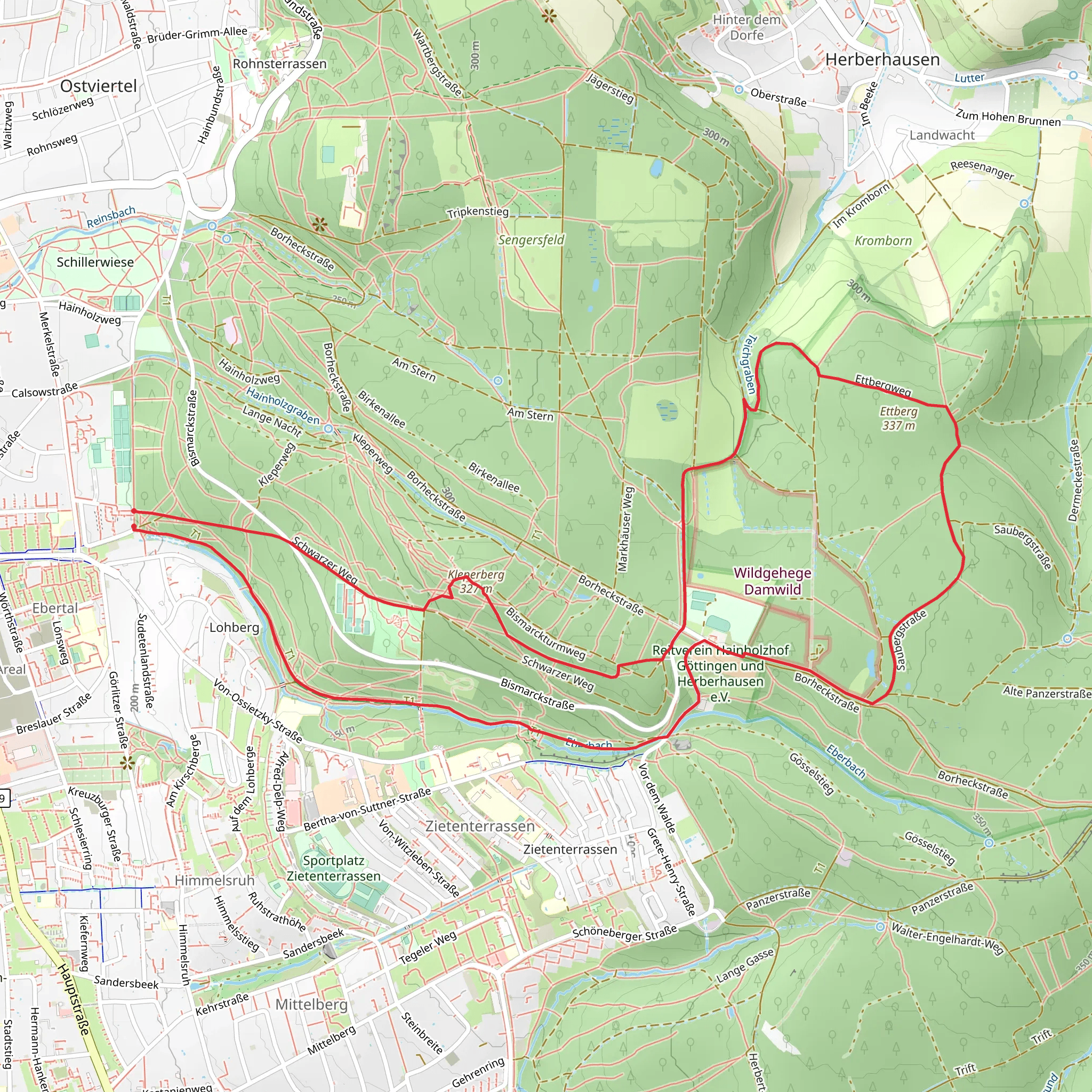 Rohns - Tour lila Kreis mobile static map