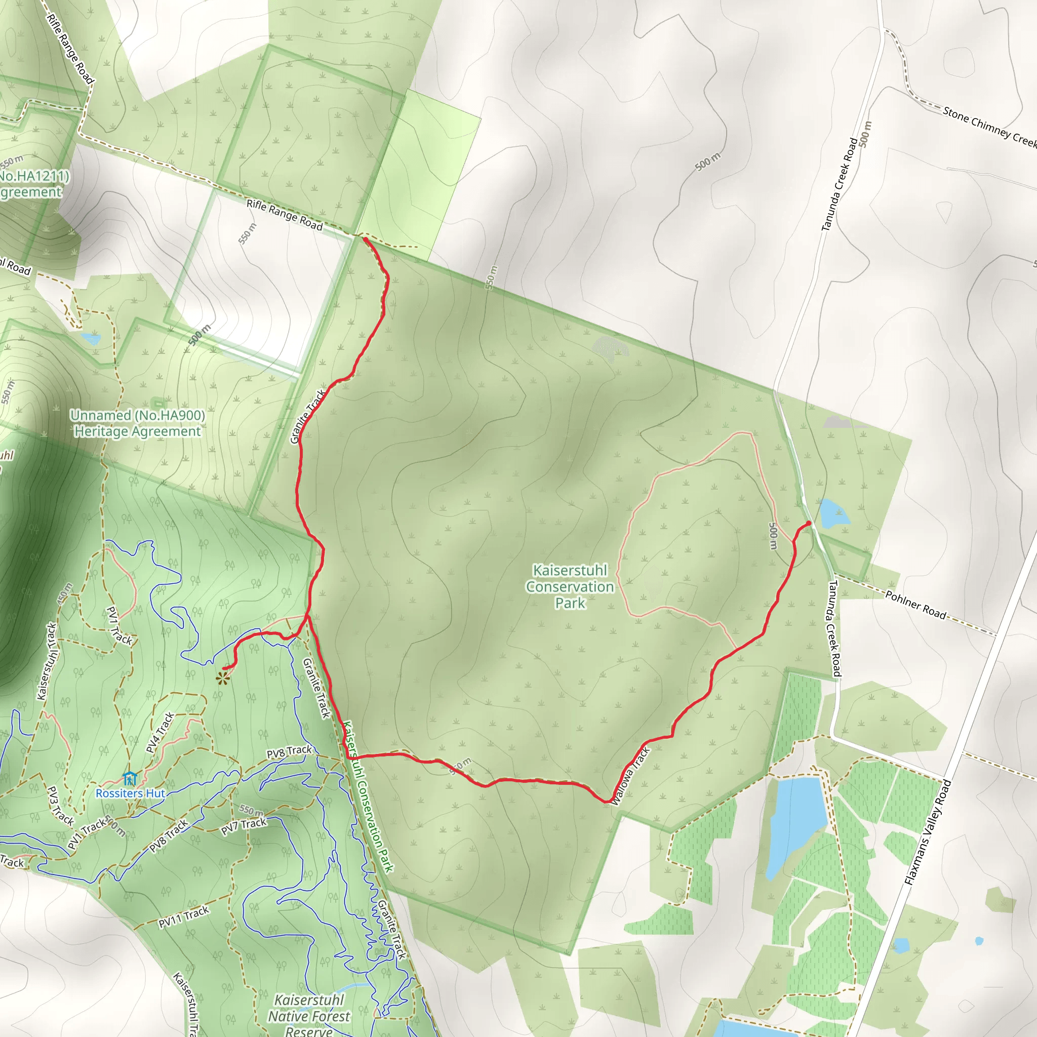 Wallowa Hike mobile static map