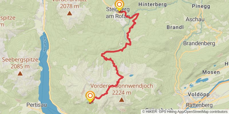 Adlerweg stage 6 Map