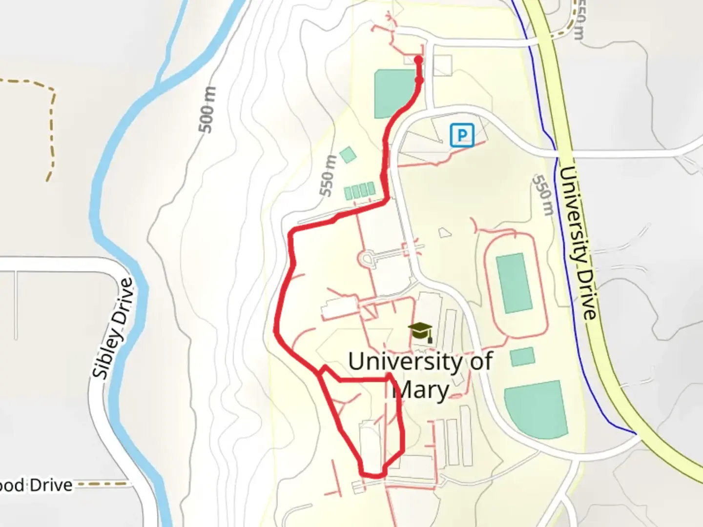 An image depicting the trail Bluff Trail and its surrounding area.