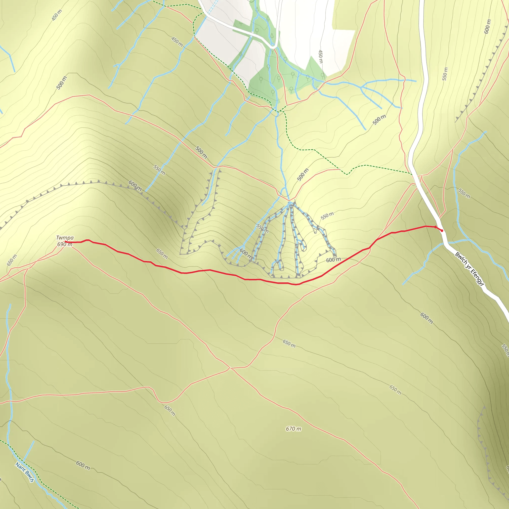 Lord Hereford's Knob - Twmpa Walk mobile static map