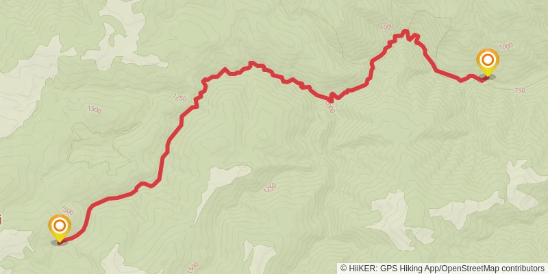 Trans Carpathian Hike stage 108 Map