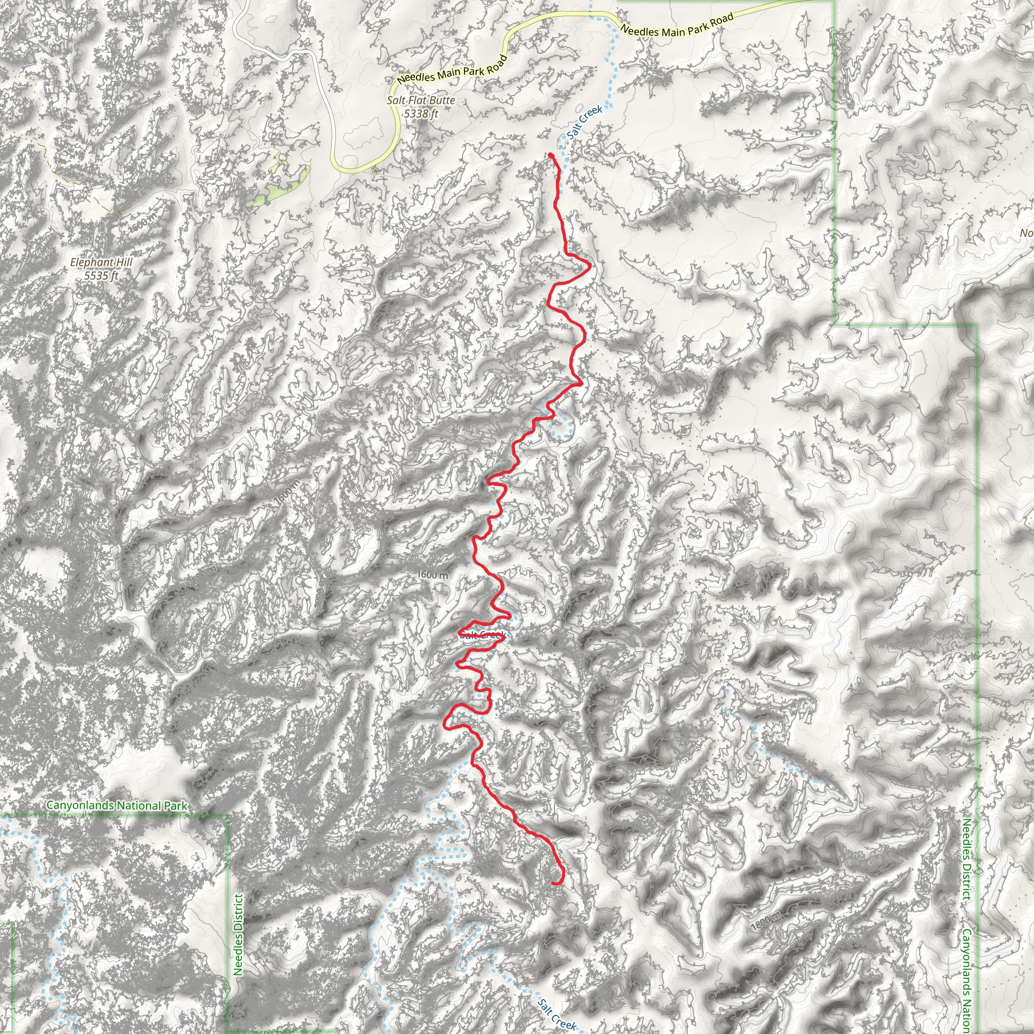 Angel Arch from Cave Spring Trail mobile static map