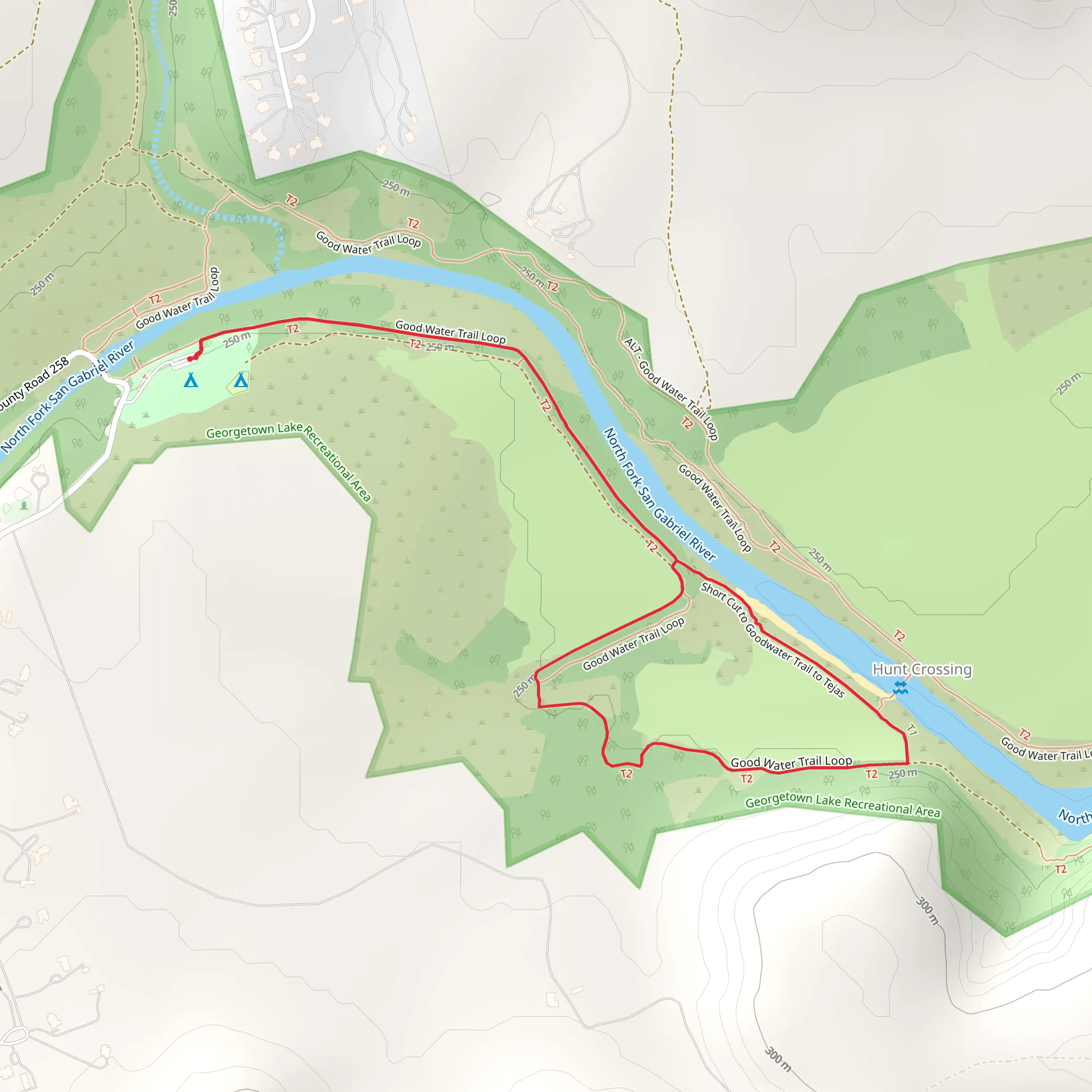 Good Water Loop Trail mobile static map