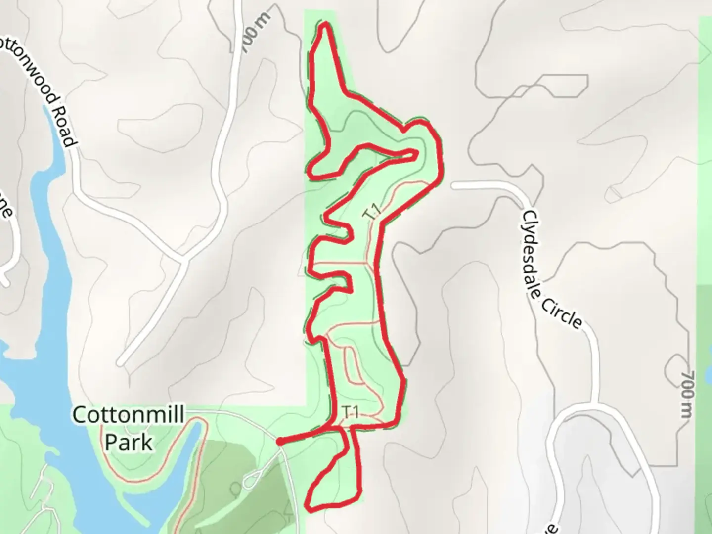 An image depicting the trail Oldfather Loop Trail and its surrounding area.